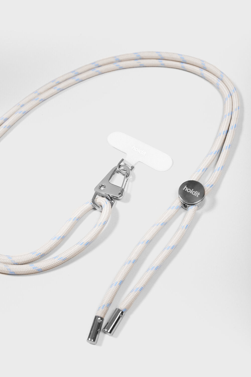 Crossbody Strap til mobil - Light Beige/Mineral Blue